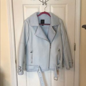 Faux Leather Moto Jacket